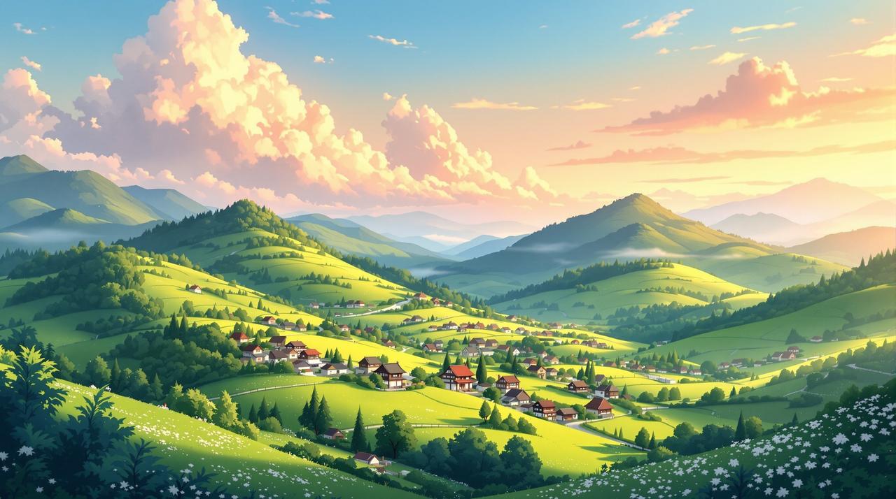 南瓜短剧治愈动画作品《晨露微光》 - 乡村生活